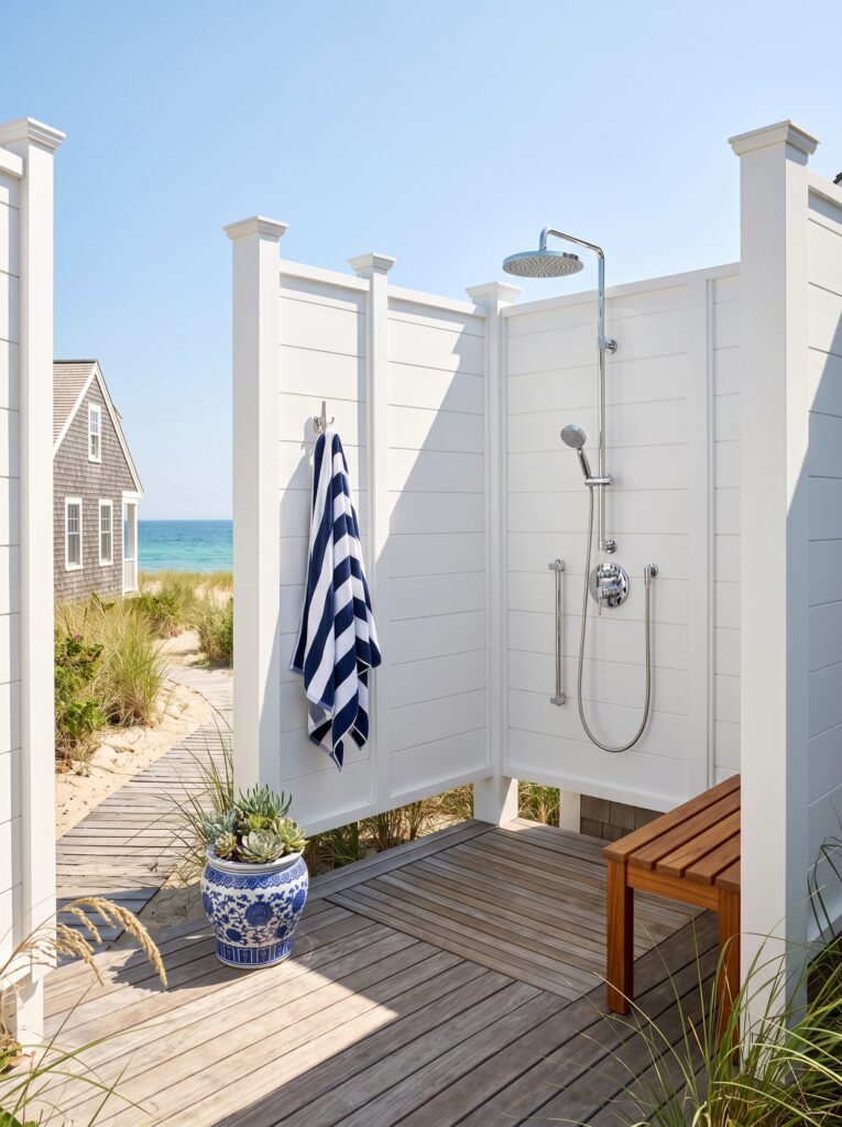 Coastal White Paneling
