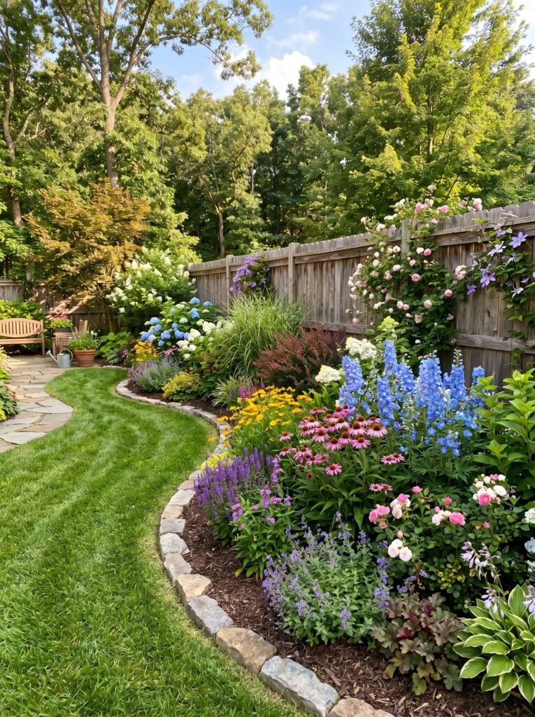 Curved Garden Beds
