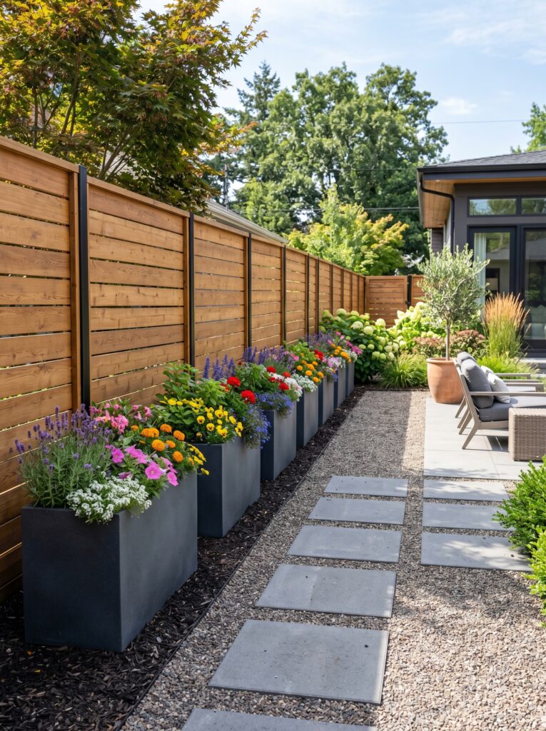 Decorative Planter Row