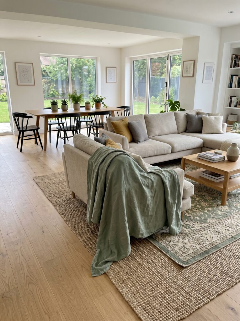 Use Throws to Define Zones in Open-Plan Spaces